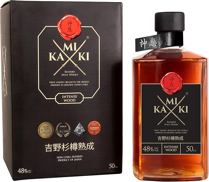 Kamiki Intense Wood Blended Malt Japanese Whisky, 50cl