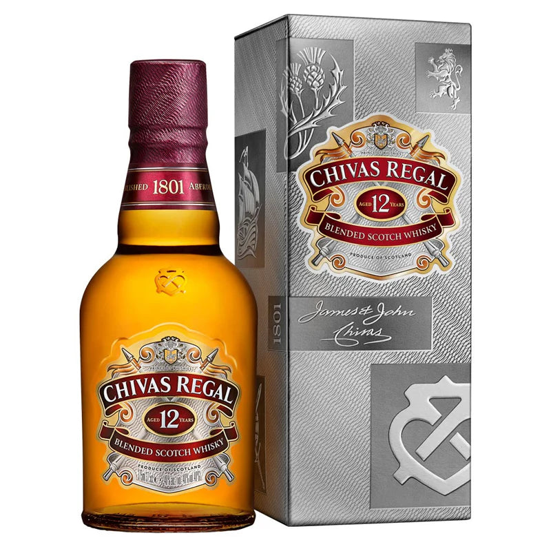 Chivas Regal Aged 12 Years - Old Grey Packaging