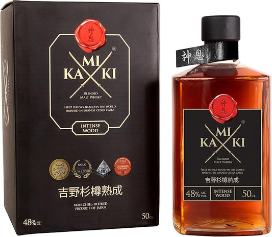 Kamiki Intense Wood Blended Malt Japanese Whisky, 50cl