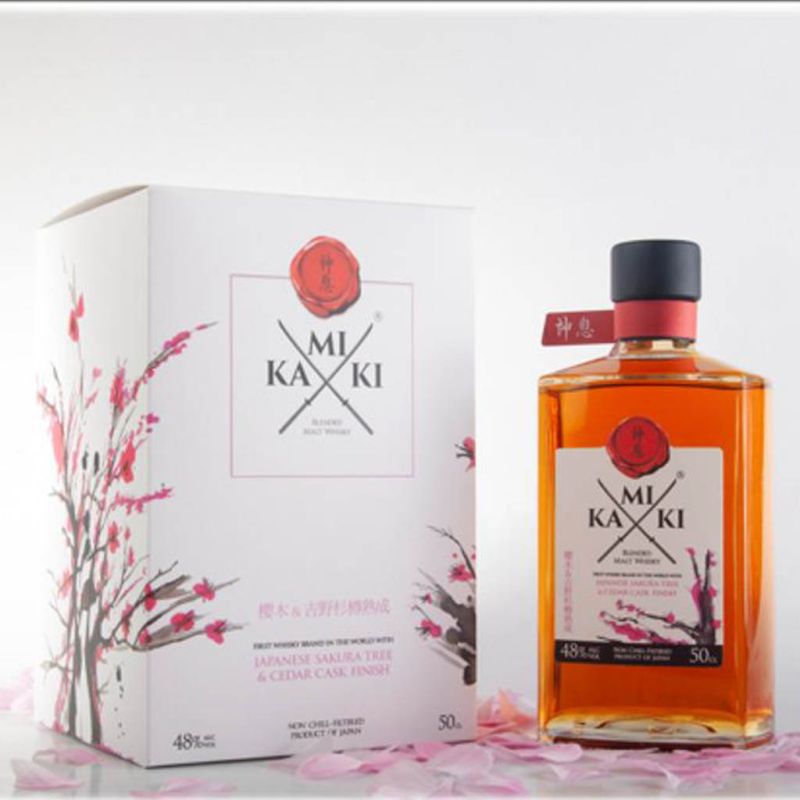 Kamiki Sakura Wood Blended Malt Japanese Whisky, 50cl